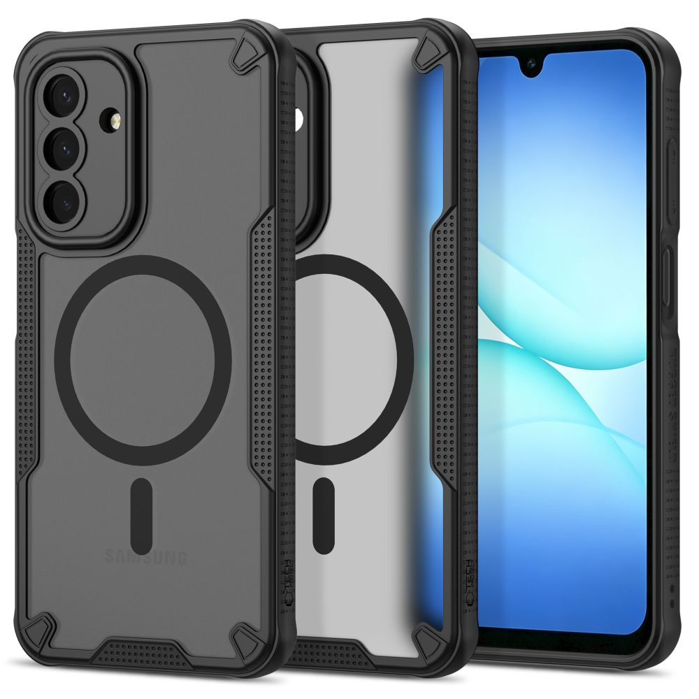Juodas matinis dėklas Samsung Galaxy A17 / A18 / A26 4G / 5G "Tech-Protect Rugged Shield Magsafe" Juodas matinis dėklas Samsung Galaxy A17 / A18 / A26 4G / 5G