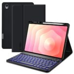 Juodas dėklas Samsung Galaxy Tab S12 PLUS 12.4 X840 / X846B "Tech-Protect SC Pen+Keyboard"