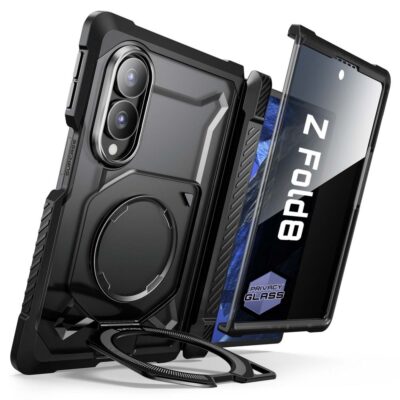 Juodas dėklas Samsung Galaxy Z Fold 8