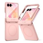 Rausvas dėklas Samsung Galaxy Z Flip 8 "Techs-Protect Kevlar Aura Magsafe"