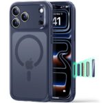 Mėlynas frosted dėklas Apple Iphone 17 Pro / 18 Pro "Esr Classic Hybrid Magsafe"
