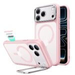 Rausvas frosted dėklas Apple Iphone 17 Pro / 18 Pro "ESR CLASSIC HYBRID KICKSTAND MAGSAFE"