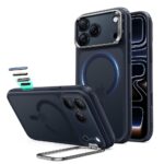 Tamsiai mėlynas frosted dėklas Apple Iphone 17 Pro Max / 18 Pro Max "ESR CLASSIC HYBRID KICKSTAND MAGSAFE"