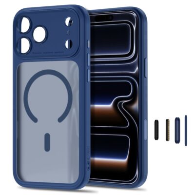 Tamsiai mėlynas matinis dėklas Iphone 17 Pro Max / 18 Pro Max – nuotrauka 2