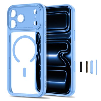 Skaidrus-šviesiai mėlynas dėklas Iphone 17 Pro Max / 18 Pro Max – nuotrauka 2