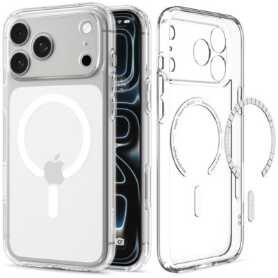 Skaidrus baltas dėklas Iphone 17 Pro Max / 18 Pro Max – nuotrauka 2