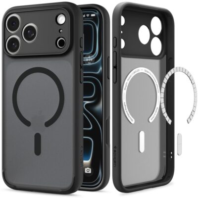 Juodas frost dėklas Iphone 17 Pro / 18 Pro – nuotrauka 2