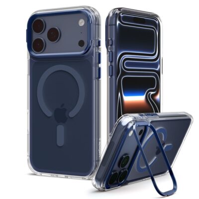 Skaidrus tamsiai mėlynas dėklas Iphone 17 Pro Max / 18 Pro Max