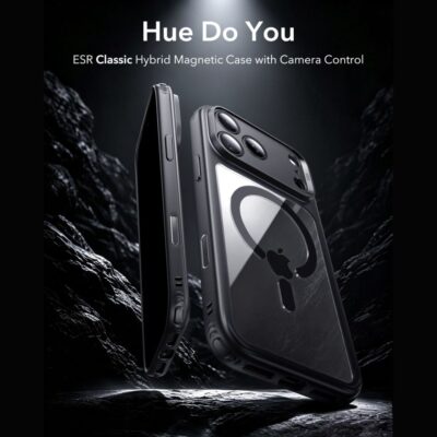 Skaidrus-juodas dėklas Iphone 17 Pro Max / 18 Pro Max – nuotrauka 2