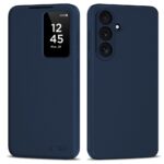 Tamsiai mėlynas atverčiamas dėklas Samsung Galaxy S26 FE "Tech-Protect Smart Wallet"