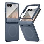 Tamsiai mėlynas dėklas Samsung Galaxy Z Flip 8 "Techs-Protect Kevlar Aura Magsafe"