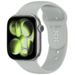 Pilka silikoninė apyrankė Apple Watch 8 / 9 / 10 / 11 / 12 / SE  (40 / 41 / 42MM) "Tech-Protect Silicone"