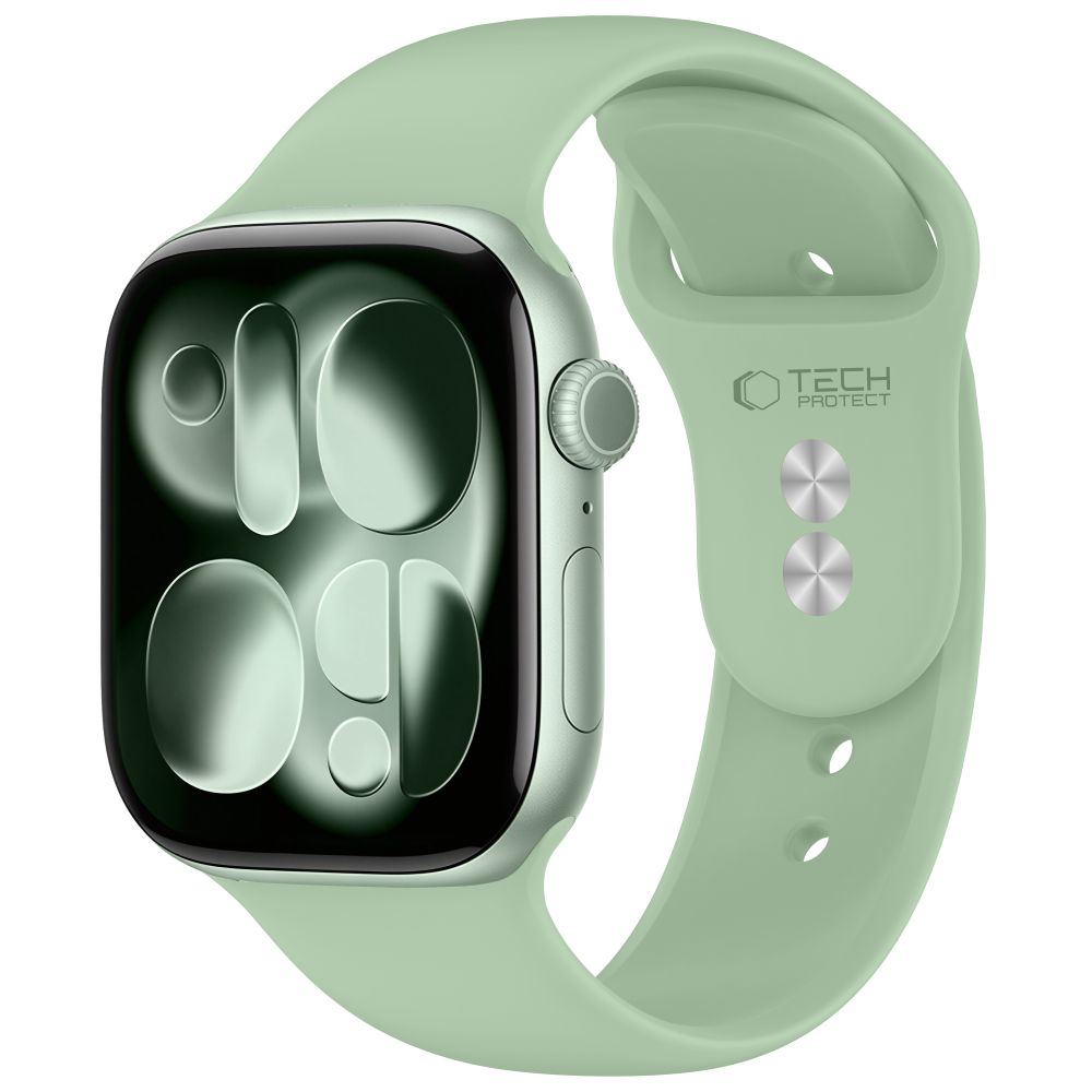 Pistachio silikoninė apyrankė Apple Watch 8 / 9 / 10 / 11 / 12 / SE (40 / 41 / 42MM) "Tech-Protect Silicone" Pistachio silikoninė apyrankė Apple Watch 8 / 9 / 10 / 11 / 12 / SE (40 / 41 / 42MM) "Tech-Protect Silicone" - Image 1