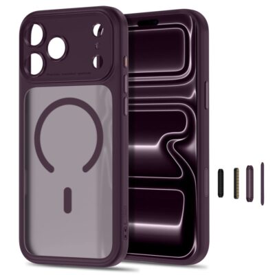 Tamsiai vyšninis matinis dėklas Iphone 17 Pro / 18 Pro – nuotrauka 2
