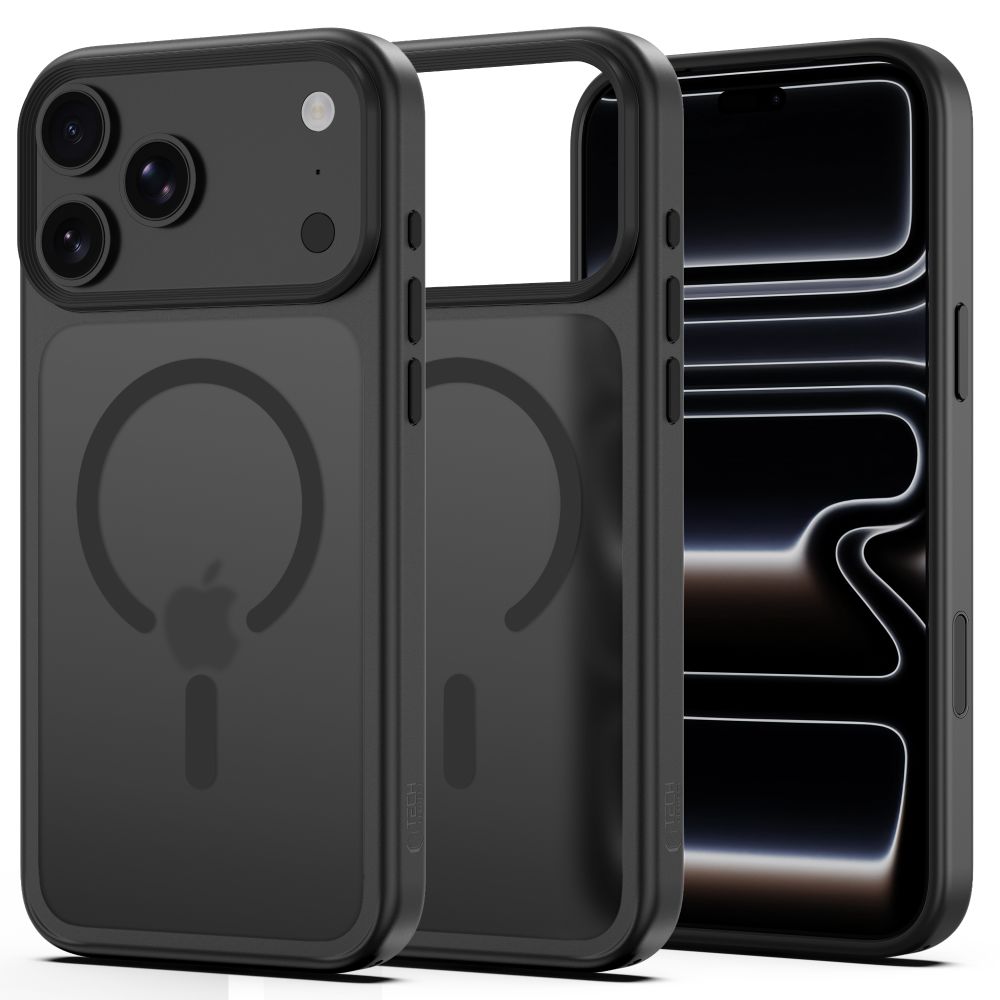 Juodas matinis dėklas Apple Iphone 17 Pro / 18 Pro "Tech-Protect Magmat Magsafe CC" Juodas matinis dėklas Apple Iphone 17 Pro / 18 Pro "Tech-Protect Magmat Magsafe CC" - Image 1