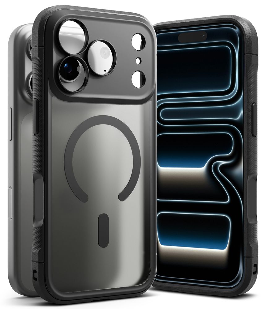 Dūmų matinis dėklas Apple iphone 17 Pro / 18 Pro "Ringke Fusion Bold Magnetic Magsafe" Dūmų matinis dėklas iphone 17 Pro / 18 Pro