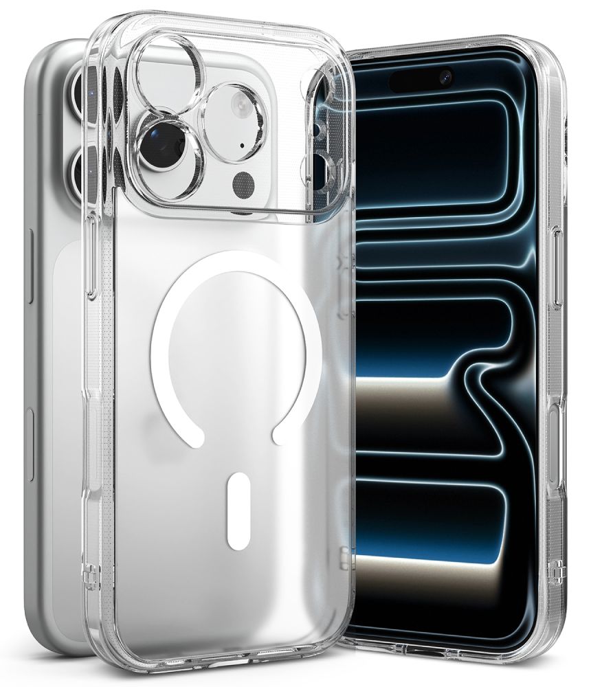 Skaidrus matinis dėklas Apple Iphone 17 Pro / 18 Pro "Ringke Fusion Magnetic Magsafe" Skaidrus matinis dėklas Iphone 17 Pro / 18 Pro