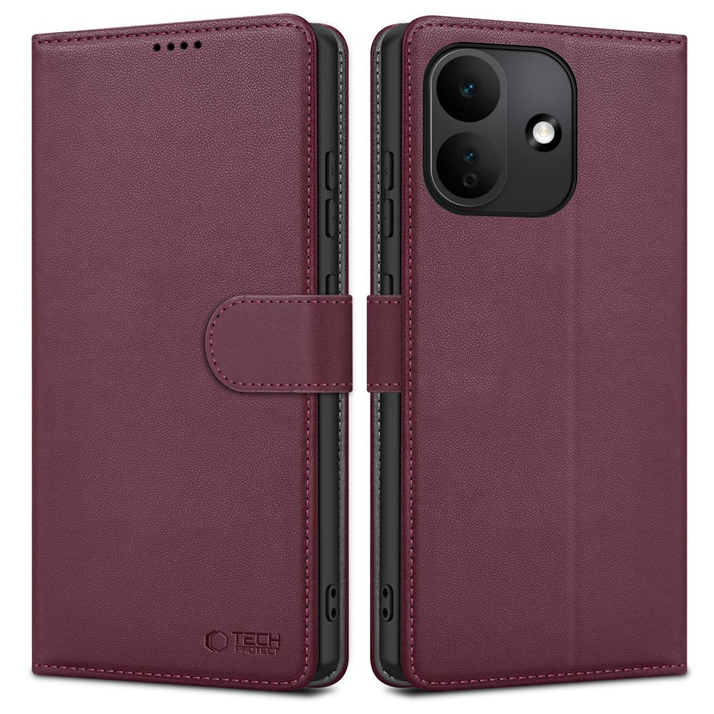 Bordo atverčiamas dėklas Xiaomi Redmi Note 17 Pro 5G "Tech-Protect Wallet" Bordo atverčiamas dėklas Xiaomi Redmi Note 17 Pro 5G "Tech-Protect Wallet" - Image 1