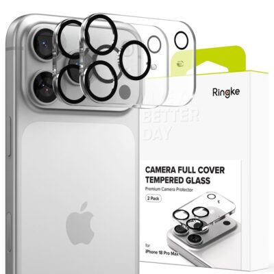 Juodas apsauginis kameros stikliukas Apple Iphone 18 Pro Max