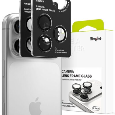 Juodas apsauginis kameros stikliukas Apple Iphone 17 Pro Max / 18 Pro Max