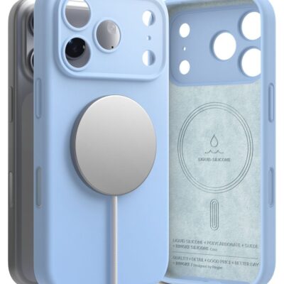 Šviesiai mėlynas dėklas Iphone 18 Pro Max