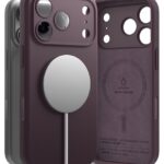 Tamsiai vyšninis dėklas Iphone 18 Pro