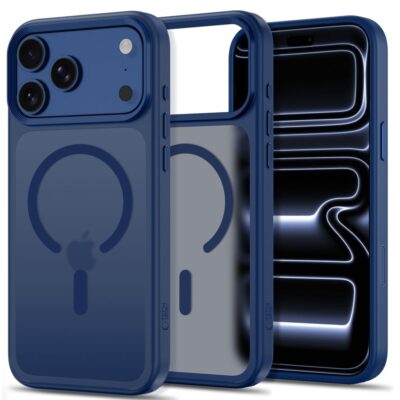 Tamsiai mėlynas matinis dėklas Iphone 17 Pro Max / 18 Pro Max
