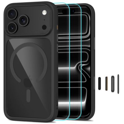 Juodas-skaidrus dėklas Iphone 17 Pro / 18 Pro