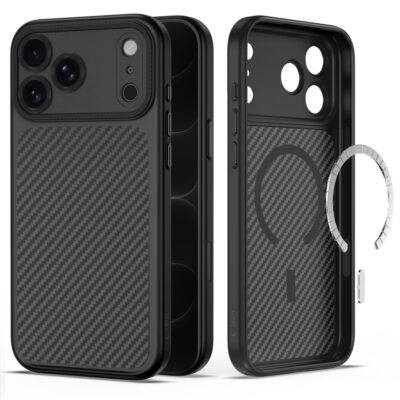 Juodas carbon dėklas Iphone 17 Pro / 18 Pro – nuotrauka 2