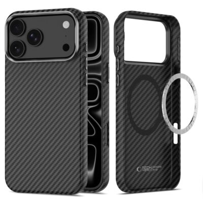 Juodas-sidabrinis dėklas Iphone 17 Pro Max / 18 Pro Max