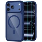 Tamsiai mėlynas-skaidrus dėklas Iphone 17 Pro / 18 Pro