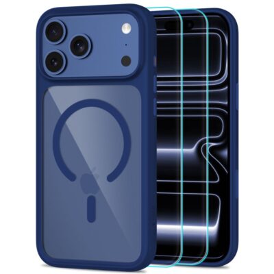 Tamsiai mėlynas-skaidrus dėklas Iphone 17 Pro / 18 Pro
