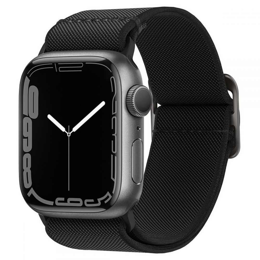 Juoda apyrankė APPLE WATCH 8 / 9 / 10 / 11 / 12 / SE (40 / 41 / 42 MM) "Spigen Lite Fit" Juoda apyrankė APPLE WATCH 8 / 9 / 10 / 11 / 12 / SE (40 / 41 / 42 MM) "Spigen Lite Fit" - Image 1