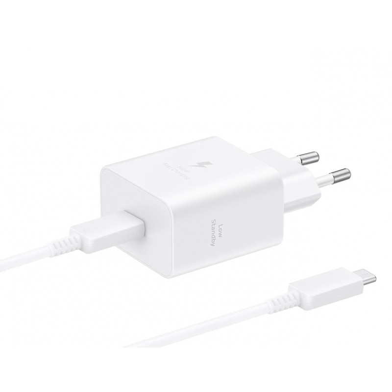 baltas-ikroviklis-samsung-ep-t4511xwegeu-45w-usb-c-usb-c-to-usb-c-cable-1-8m-1 Baltas įkroviklis Samsung EP-T4511XWEGEU 45W USB-C + USB-C to USB-C cable 1.8m - Image 1