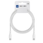 Baltas USB kabelis Blue Star PJ73-13-3 USB-C to USB-C 60W 1.0m