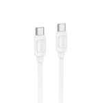 Baltas USB kabelis Hoco X115 240W USB-C to USB-C 1.0m