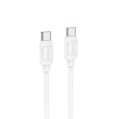 Baltas USB kabelis Hoco X115 240W USB-C to USB-C 1.0m