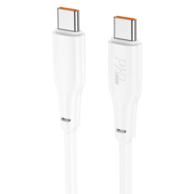 Baltas USB kabelis Hoco X93 100W USB-C to USB-C 1.0m