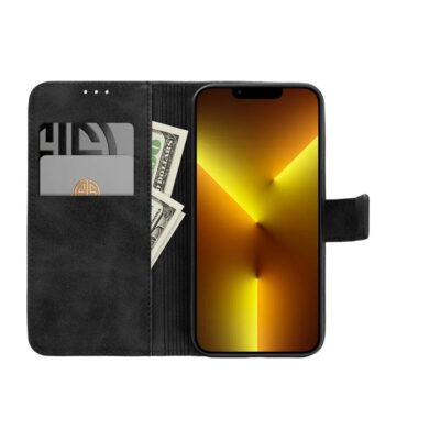 Juodas atverčiamas dėklas Samsung A165 A16 4G / A166 A16 5G – nuotrauka 2