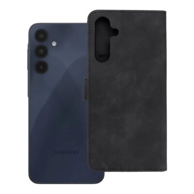 Juodas atverčiamas dėklas Samsung A165 A16 4G / A166 A16 5G