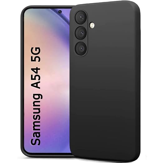 juodas-deklas-samsung-a546-a54-5g-liquid-silicone-1-5mm Juodas dėklas Samsung A546 A54 5G "Liquid Silicone" 1.5mm - Image 1