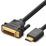 Juodas kabelis Ugreen HD106 HDMI to DVI (24+1) Bidirectional 1.5m