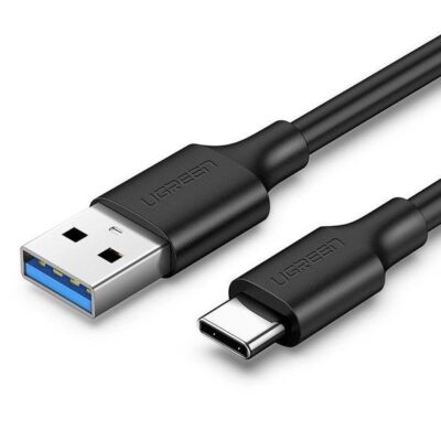 Juodas USB kabelis Ugreen US184 USB-A to USB-C (USB3.2 Gen1 5V / 3A) 1.0m