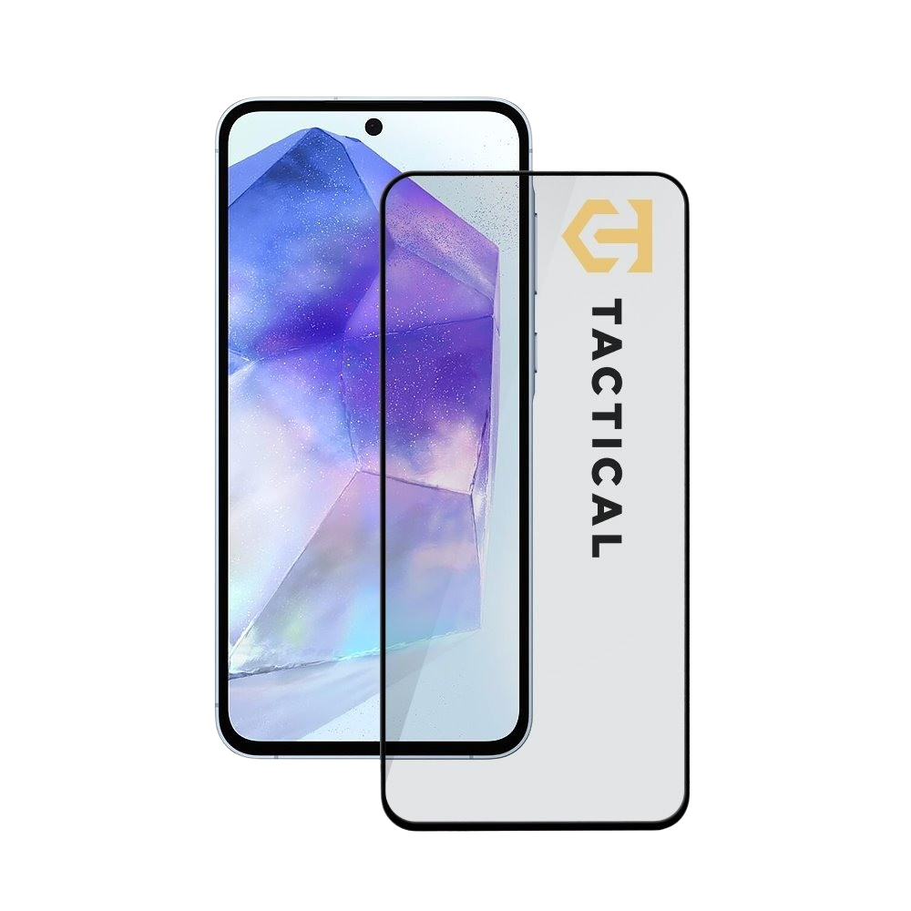 Juodas apsauginis ekrano stikliukas Samsung Galaxy A55 5G "Tactical Glass Shield 5D" Juodas apsauginis ekrano stikliukas Samsung Galaxy A55 5G