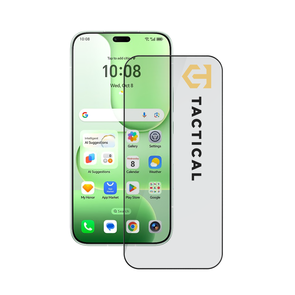 Juodas apsauginis stiklas telefonui Honor 600e "Tactical Glass Shield 5D" Juodas apsauginis stiklas telefonui Honor 600e "Tactical Glass Shield 5D" - Image 1