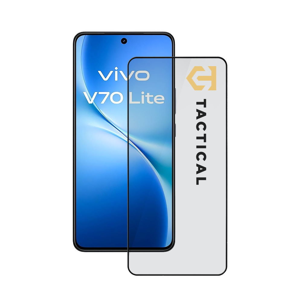 Juodas apsauginis stiklas telefonui Vivo V70 Lite "Tactical Glass Shield 5D" Juodas apsauginis stiklas telefonui Vivo V70 Lite "Tactical Glass Shield 5D" - Image 1