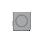 Sidabrinis originalus dėklas Samsung Galaxy Z Flip 8 "GP-FPF776HID Mirror Magnet Cover"