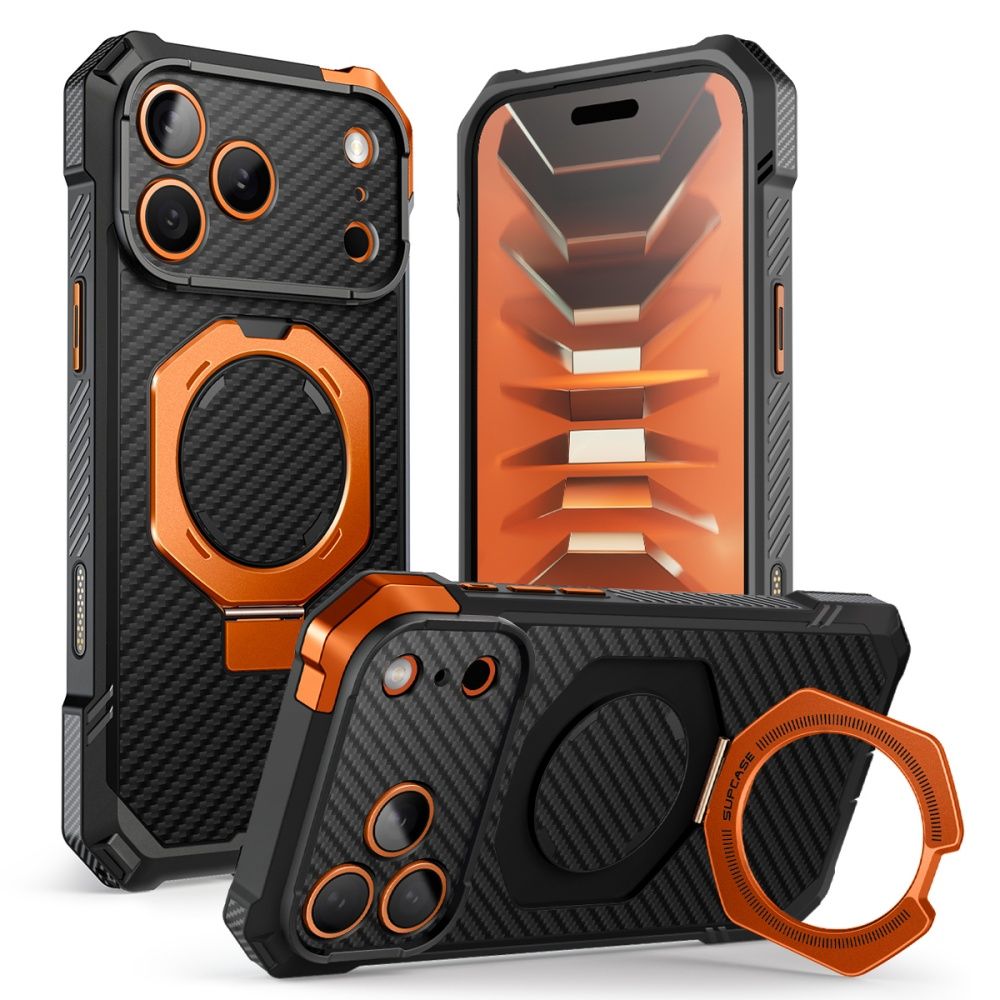 Juodas-oranžinis dėklas Apple Iphone 17 Pro Max / 18 Pro Max "Supcase UB Grip Mag Magsafe" Juodas-oranžinis dėklas Apple Iphone 17 Pro Max / 18 Pro Max "Supcase UB Grip Mag Magsafe" - Image 1