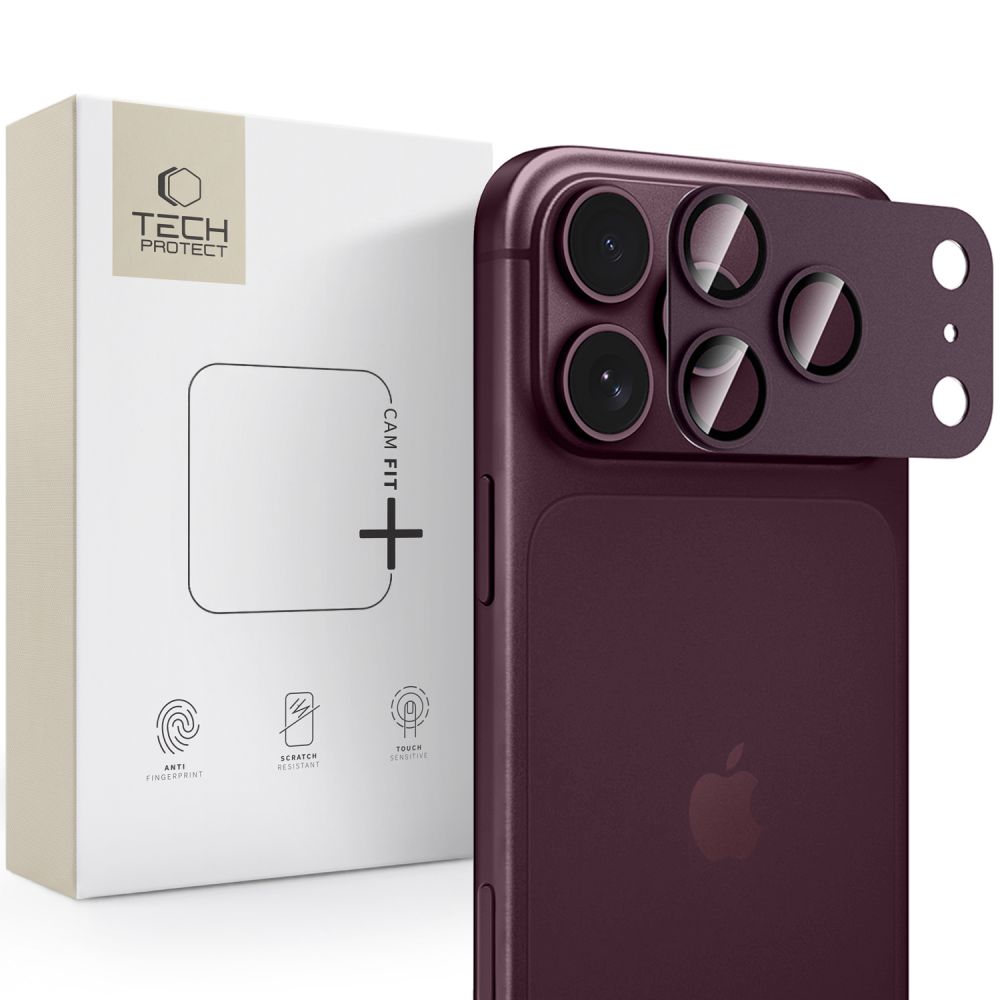 Burgundy galinės kameros apsauga Apple Iphone 18 Pro Max "Tech-Protect Camfull Fit+" Burgundy galinės kameros apsauga Apple Iphone 18 Pro Max "Tech-Protect Camfull Fit+" - Image 1